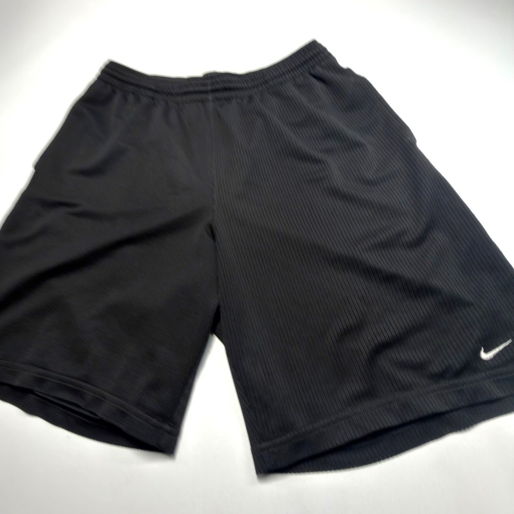 Nike Dri-FIT Mesh Athletic Training Shorts Black Men's Large Pockets Gym Workout